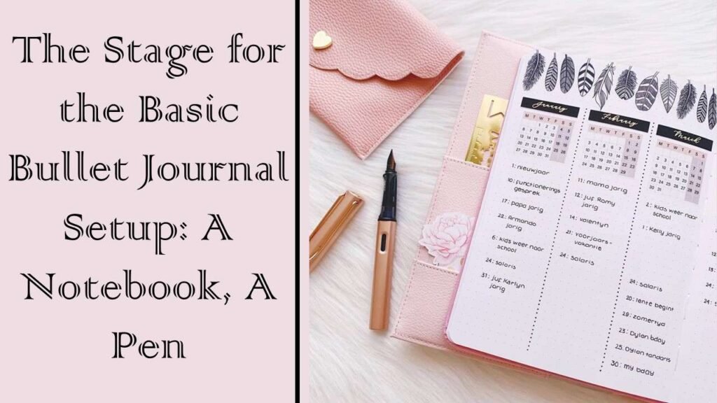 basic bullet journal setup | Bullet Journaling for Beginners