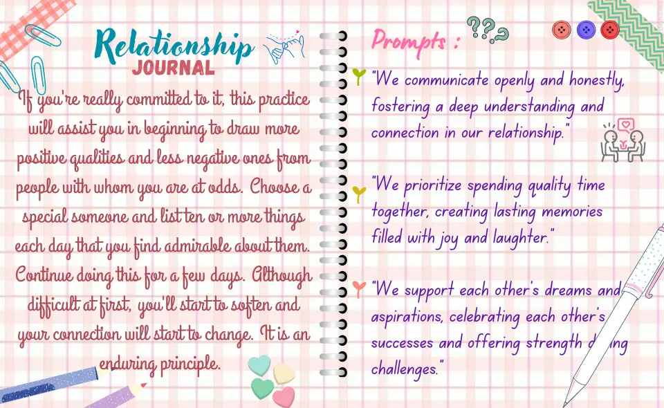 Relationship Journal | Manifestation Journal Examples